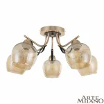 Потолочная люстра Arte Milano AMALFI-322306 322306/5 FG+BK