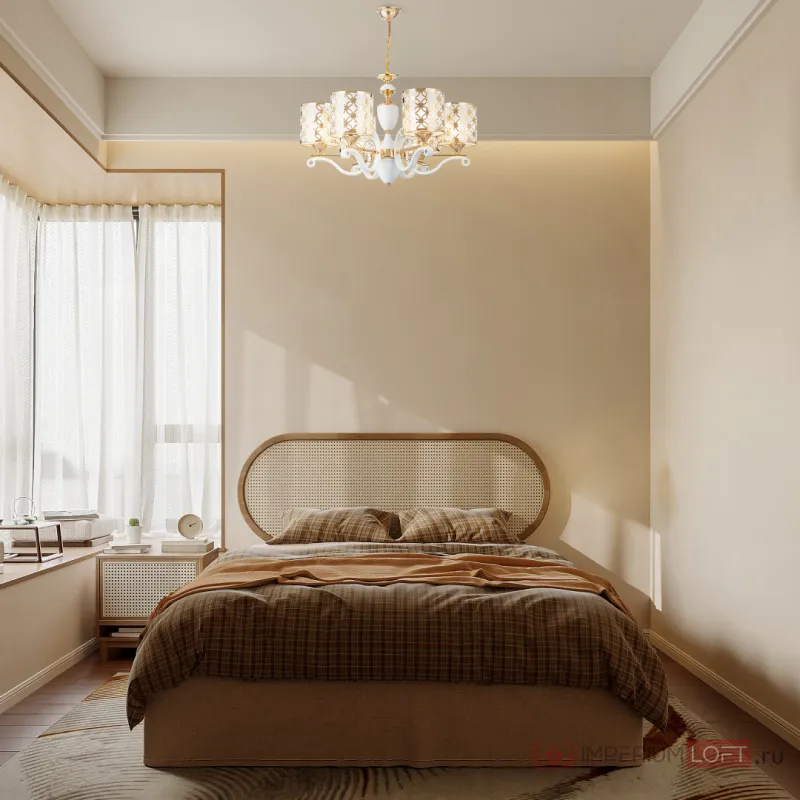 Люстра подвесная Arte Milano Florentia-3097 303097/6 Wh/Gd от ImperiumLoft