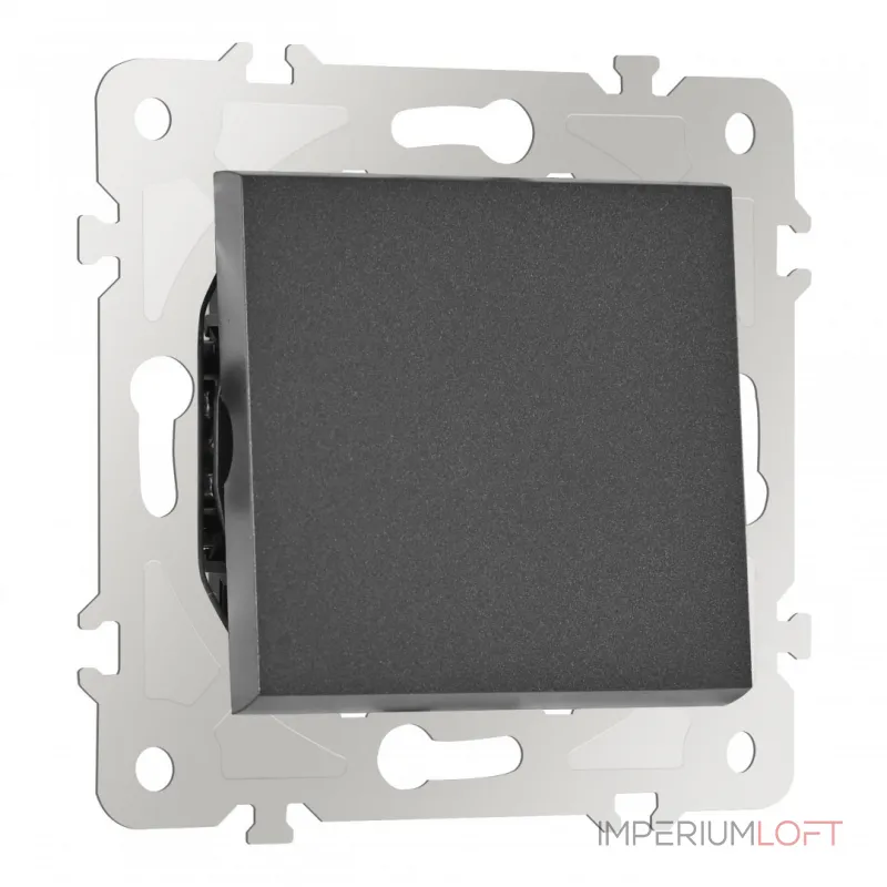 Переключатель одноклавишный перекрёстный, 10AX 250V 203.34-1.black от ImperiumLoft