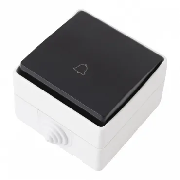 Кнопка дверного звонка, 10A 250V 309.36-1.grey Кнопка дверного звонка, 10A 250V 309.36-1.grey