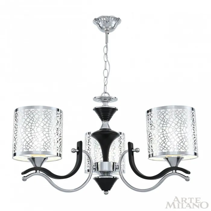 Люстра подвесная Arte Milano Florentia-6787 306787/3 Bk/Ni от ImperiumLoft