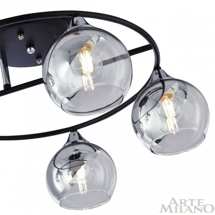 Люстра Arte Milano AMALFI-322403 322403/5 BK+CR от ImperiumLoft