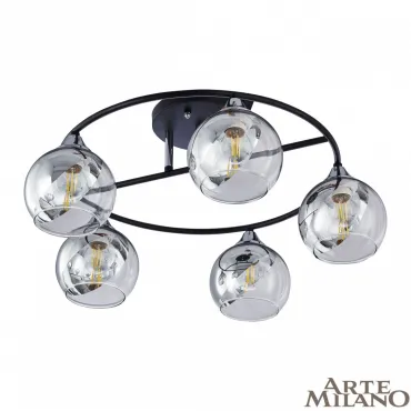 Люстра Arte Milano AMALFI-322403 322403/5 BK+CR