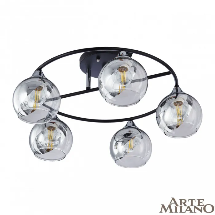 Люстра Arte Milano AMALFI-322403 322403/5 BK+CR от ImperiumLoft