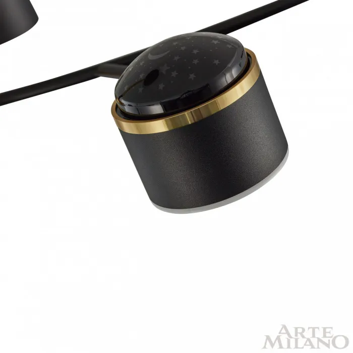 Люстра светодиодная Arte Milano Ferrara-71040 276240/6+1 BK/GD от ImperiumLoft