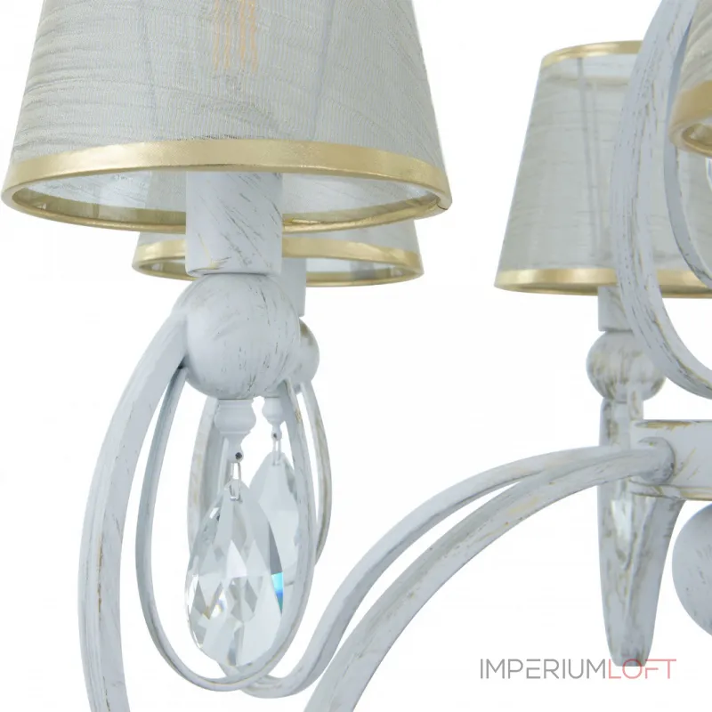 Подвесная люстра Arte Milano AM347203 347203/6 WT+G Подвесная люстра Arte Milano AM347203 347203/6 WT+G