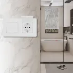 Розетка двойная (двухпостовая) с заземлением Arte Milano SET16-2-41-1x2 white