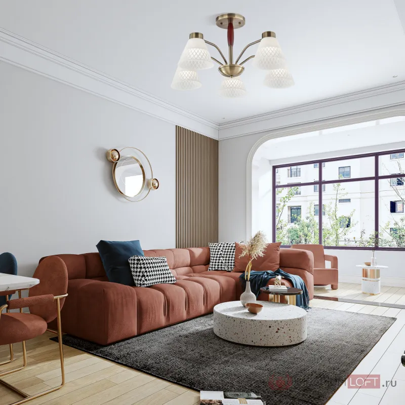 Люстра потолочная Arte Milano Napoli-6350 336350/5 AB от ImperiumLoft