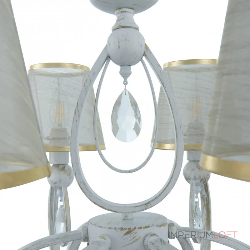 Подвесная люстра Arte Milano AM347203 347203/6 WT+G Подвесная люстра Arte Milano AM347203 347203/6 WT+G