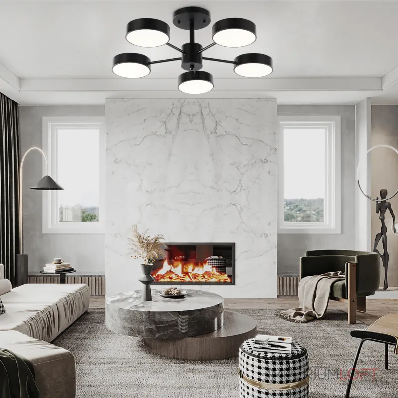 Светильник светодиодный Arte Milano Ferrara 250906/5B Bk