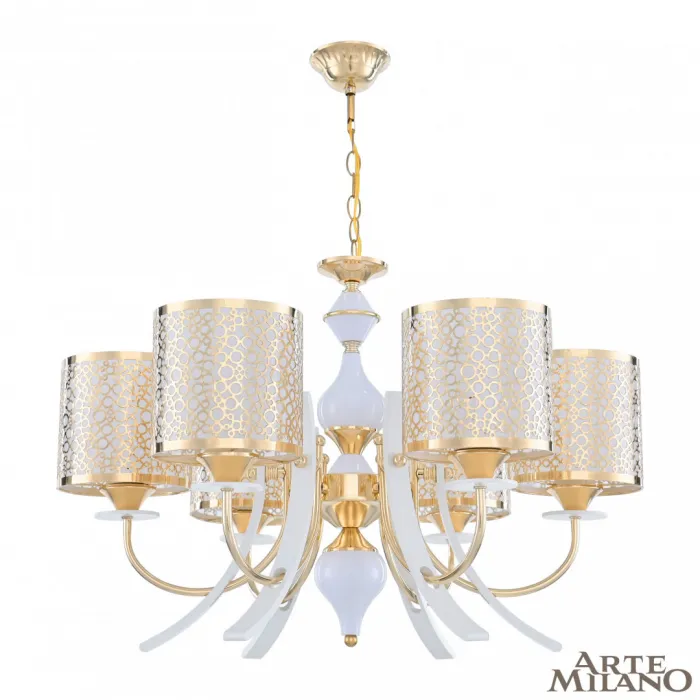 Люстра подвесная Arte Milano Florentia-6067 306067/6 Wh/Gd от ImperiumLoft