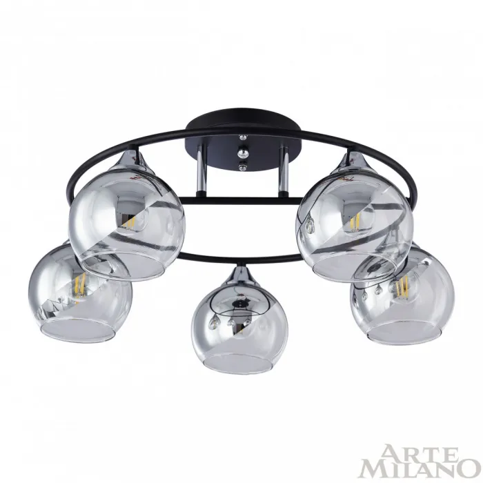 Люстра Arte Milano AMALFI-322403 322403/5 BK+CR от ImperiumLoft