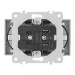 Розетка двойная с заземлением, 16A 250V 203.40-2.silver