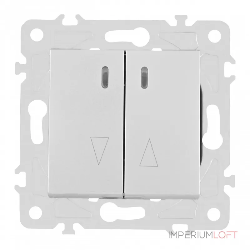 Выключатель жалюзи с подсветкой, 10A 250V 203.39-2.silver от ImperiumLoft Выключатель жалюзи с подсветкой, 10A 250V 203.39-2.silver от ImperiumLoft