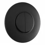 Выключатель круглый двухклавишный с рамкой Arte Milano SET08-1-30-2 black