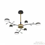 Люстра светодиодная Arte Milano Ferrara-71040 276240/6+1 BK/GD от ImperiumLoft