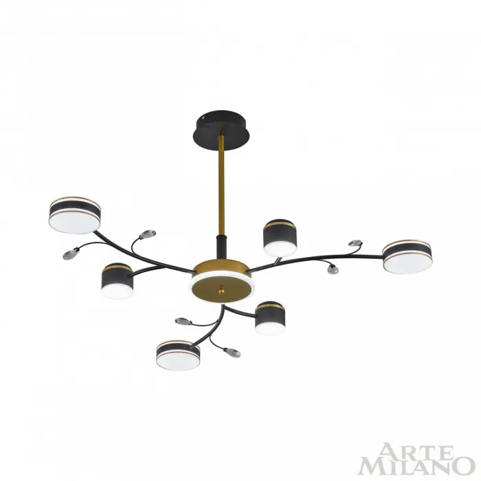Люстра светодиодная Arte Milano Ferrara-71040 276240/6+1 BK/GD от ImperiumLoft