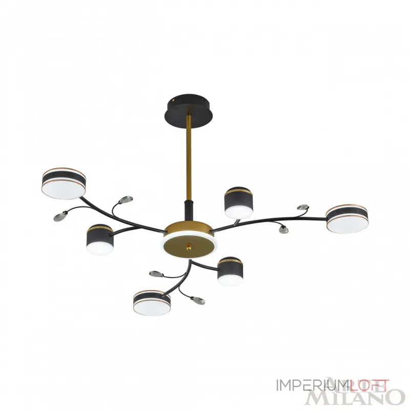 Люстра на штанге Arte Milano Ferrara-71040 276240/6+1 BK/GD