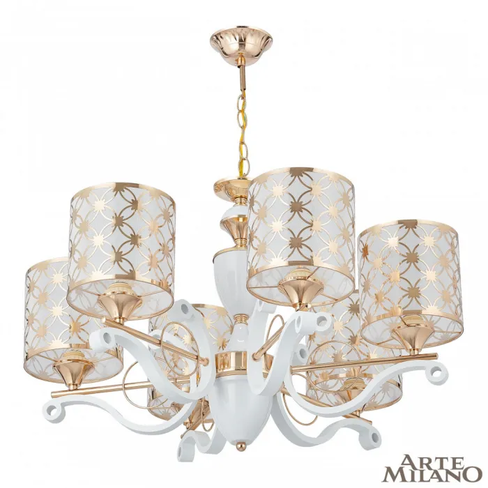 Люстра подвесная Arte Milano Florentia-3097 303097/6 Wh/Gd от ImperiumLoft