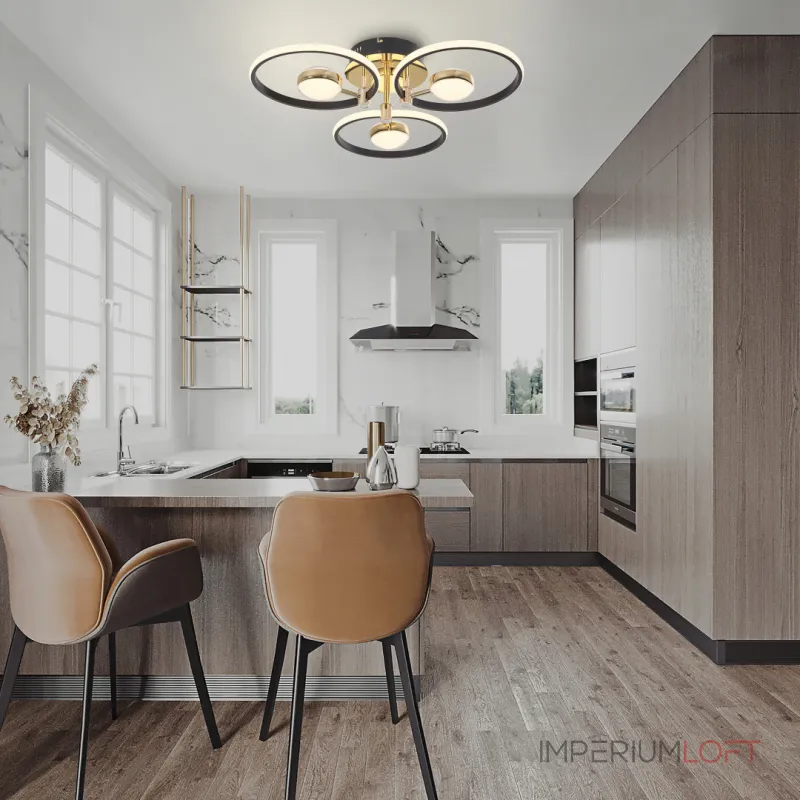Светильник светодиодный Arte Milano Ferrara-76140 276140/3+3 BK/GD Светильник светодиодный Arte Milano Ferrara-76140 276140/3+3 BK/GD