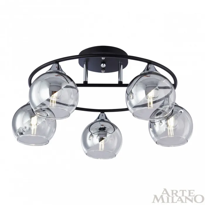Люстра Arte Milano AMALFI-322403 322403/5 BK+CR от ImperiumLoft