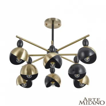 Люстра на штанге Arte Milano Neapolis-71307 271307/8 BK/GD Люстра на штанге Arte Milano Neapolis-71307 271307/8 BK/GD