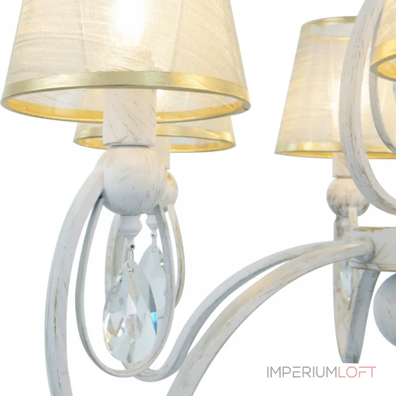 Подвесная люстра Arte Milano AM347203 347203/6 WT+G Подвесная люстра Arte Milano AM347203 347203/6 WT+G