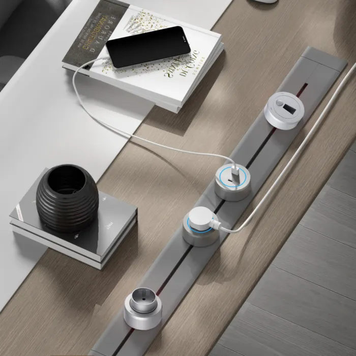 Трековая розетка, 3.1A 250V 399731TS/USB-Type-C Grey от ImperiumLoft