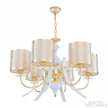 Люстра подвесная Arte Milano Florentia-6067 306067/6 Wh/Gd