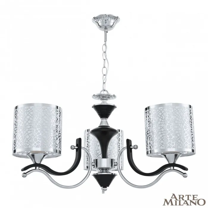 Люстра подвесная Arte Milano Florentia-6787 306787/3 Bk/Ni от ImperiumLoft
