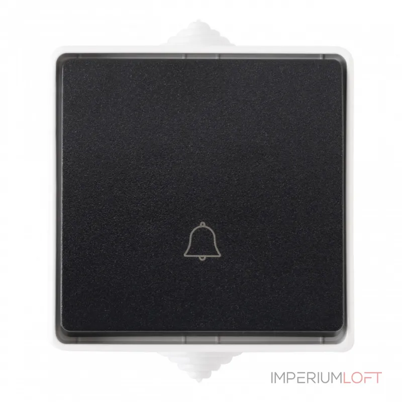 Кнопка дверного звонка, 10A 250V 309.36-1.grey от ImperiumLoft