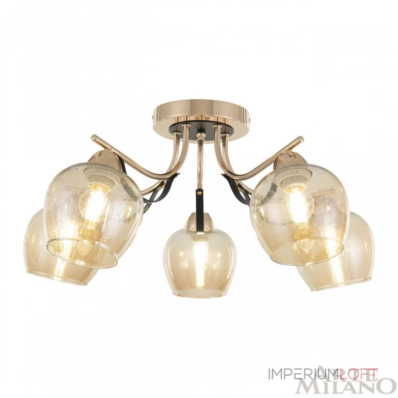 Потолочная люстра Arte Milano AMALFI-322306 322306/5 FG+BK Потолочная люстра Arte Milano AMALFI-322306 322306/5 FG+BK