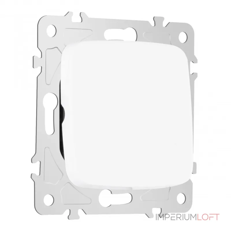 Выключатель одноклавишный проходной (на 2 направления), 10AX 250V 205.32-1.white