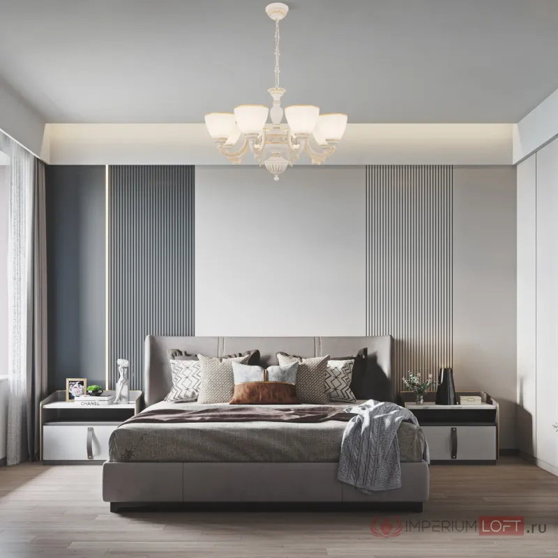 Люстра Arte Milano AM342837 342837/8 WT+G от ImperiumLoft