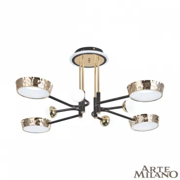 Люстра светодиодная Arte Milano Ferrara-73210 273210/8 BK/GD