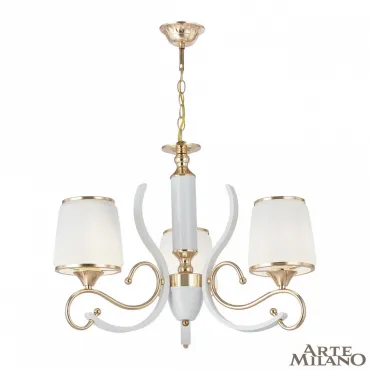 Подвесная люстра Arte Milano Florentia-3857 303857/3 Wh/Gd Подвесная люстра Arte Milano Florentia-3857 303857/3 Wh/Gd