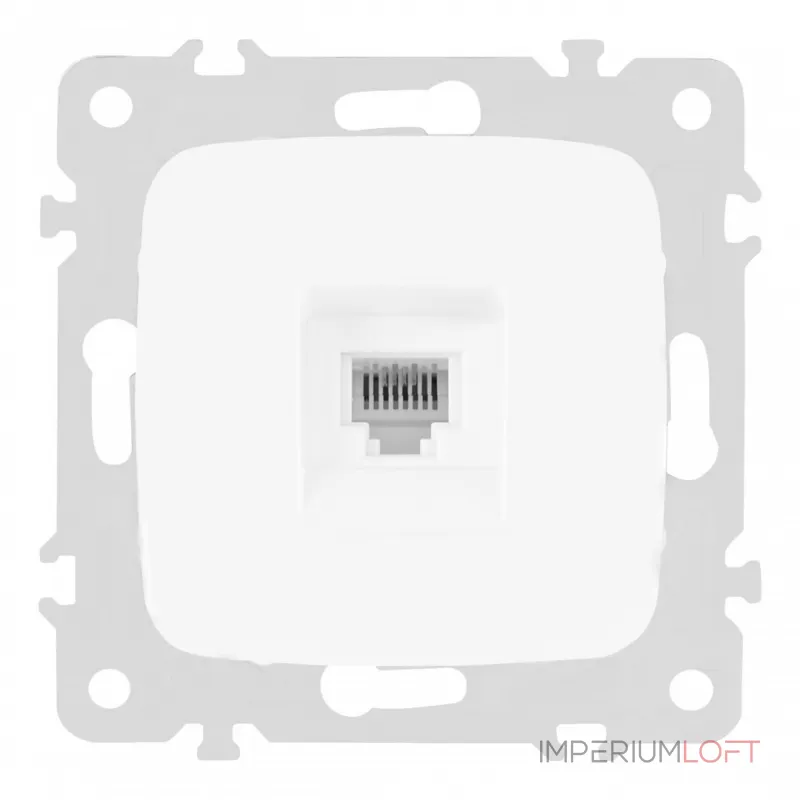 Розетка телефонная, RJ11 205.51-1.white