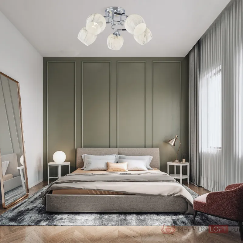 Люстра Arte Milano AMALFI-327985 327985/5 CR+BK от ImperiumLoft