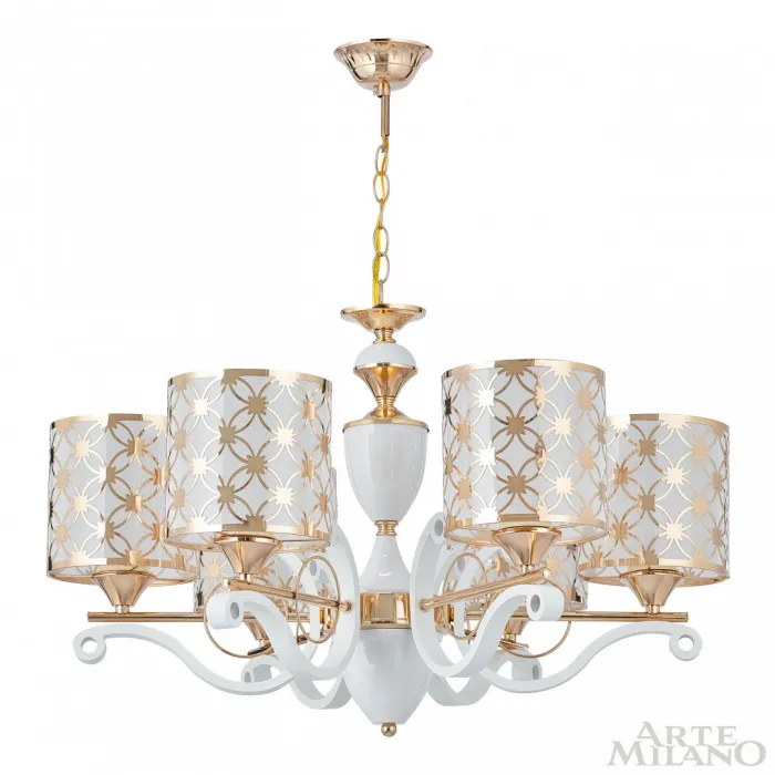 Люстра подвесная Arte Milano Florentia-3097 303097/6 Wh/Gd от ImperiumLoft