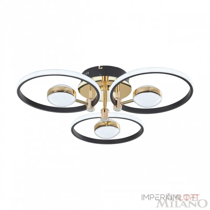 Светильник светодиодный Arte Milano Ferrara-76140 276140/3+3 BK/GD Светильник светодиодный Arte Milano Ferrara-76140 276140/3+3 BK/GD