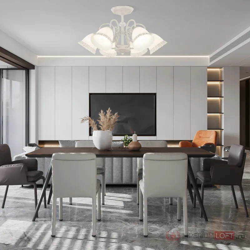 Люстра Arte Milano AM340800 340800/6 WT+SL от ImperiumLoft