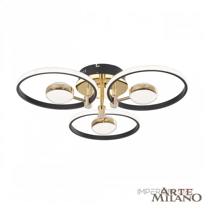 Светильник светодиодный Arte Milano Ferrara-76140 276140/3+3 BK/GD Светильник светодиодный Arte Milano Ferrara-76140 276140/3+3 BK/GD