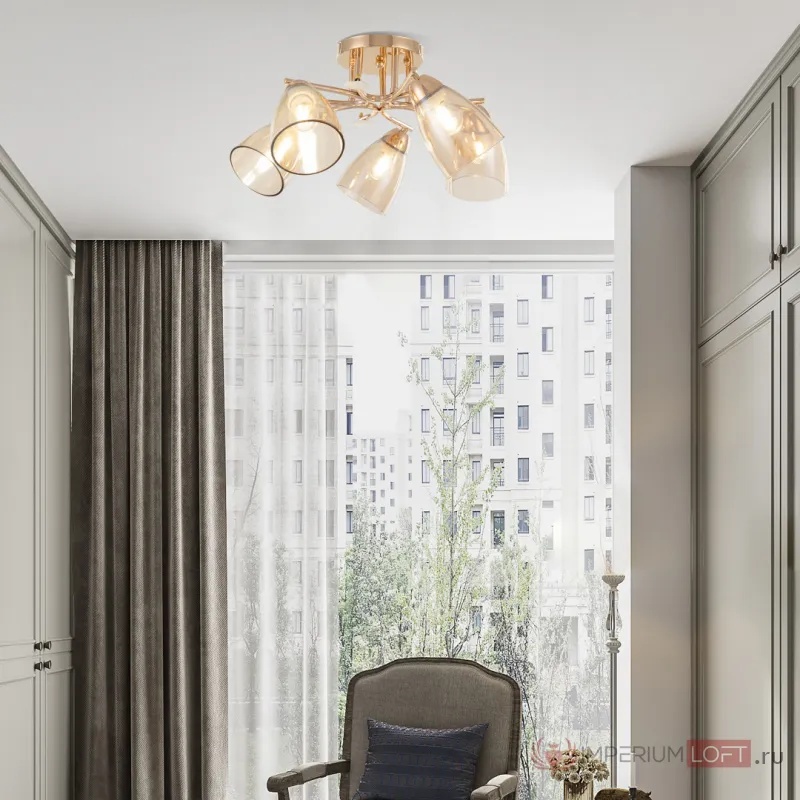 Люстра Arte Milano AMALFI-326419 326419/5 FG+WH от ImperiumLoft
