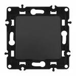 Выключатель одноклавишный, 10AX 250V 217.30-1.black от ImperiumLoft