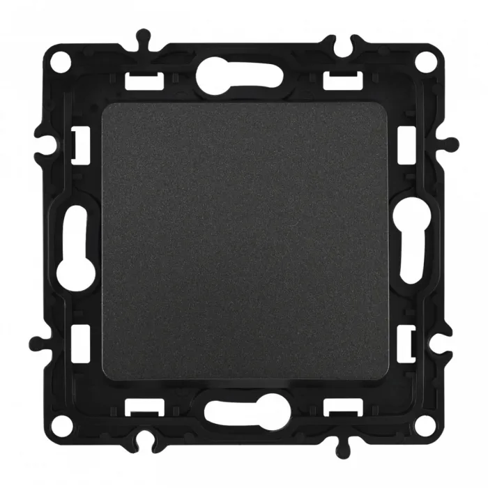 Выключатель одноклавишный, 10AX 250V 217.30-1.black от ImperiumLoft