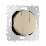 Выключатель трёхклавишный, 10AX 250V 202.30-3.shampan