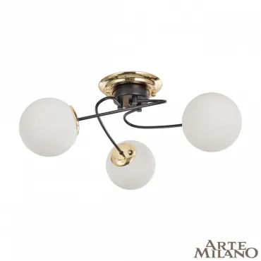 Потолочная люстра Arte Milano Neapolis-76408 276408/3 BK/GD Потолочная люстра Arte Milano Neapolis-76408 276408/3 BK/GD