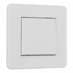 Выключатель одноклавишный с рамкой Arte Milano SET16-1-30-1 white от ImperiumLoft