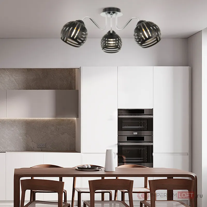 Люстра Arte Milano AMALFI-325107 325107/3 BK.CR от ImperiumLoft