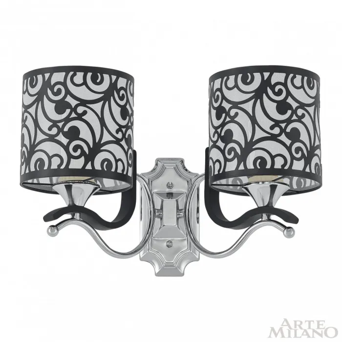 Бра Arte Milano Florentia-4957 304957/2W Bk/Ni от ImperiumLoft